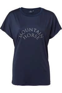 2025 Mountain Horse Womens Active Loose Tee 455104 - Navy